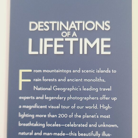 National Geographic - Destinations of a Lifetime Hardcover Book | Travel Photos - Picture 2 of 16